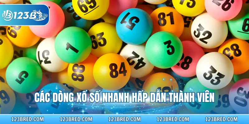 Các dòng xổ số nhanh hấp dẫn thành viên