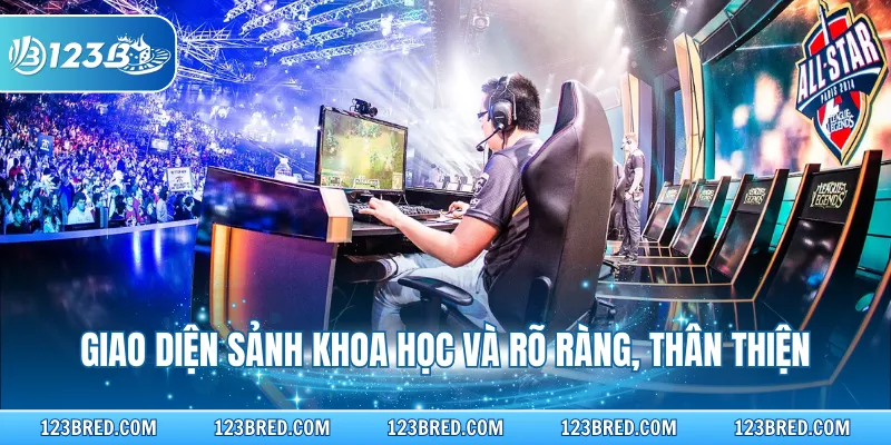 Giao diện sảnh khoa học và rõ ràng, thân thiện