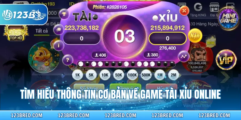 Tìm hiểu thông tin cơ bản về game Tài Xỉu online